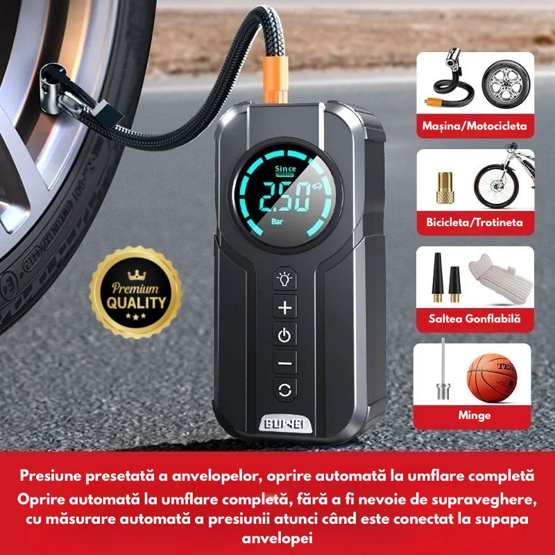 Compresor de Aer Portabil Multifuncțional - trendyo.ro