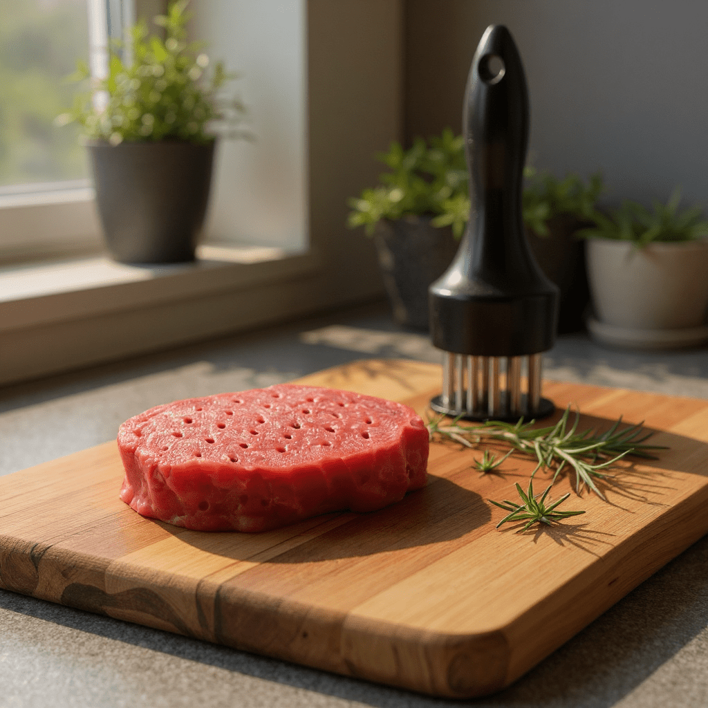 Fragezitor carne cu tije de inox pentru fripturi delicioase suculente+presa usturoi - trendyo.ro