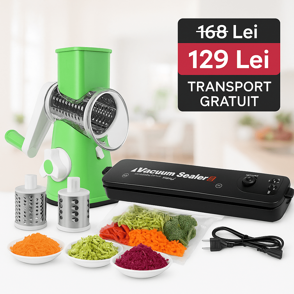 Pachet Promo: Răzătoare + Vacuum – Curățare & Păstrare Fresh - trendyo.ro