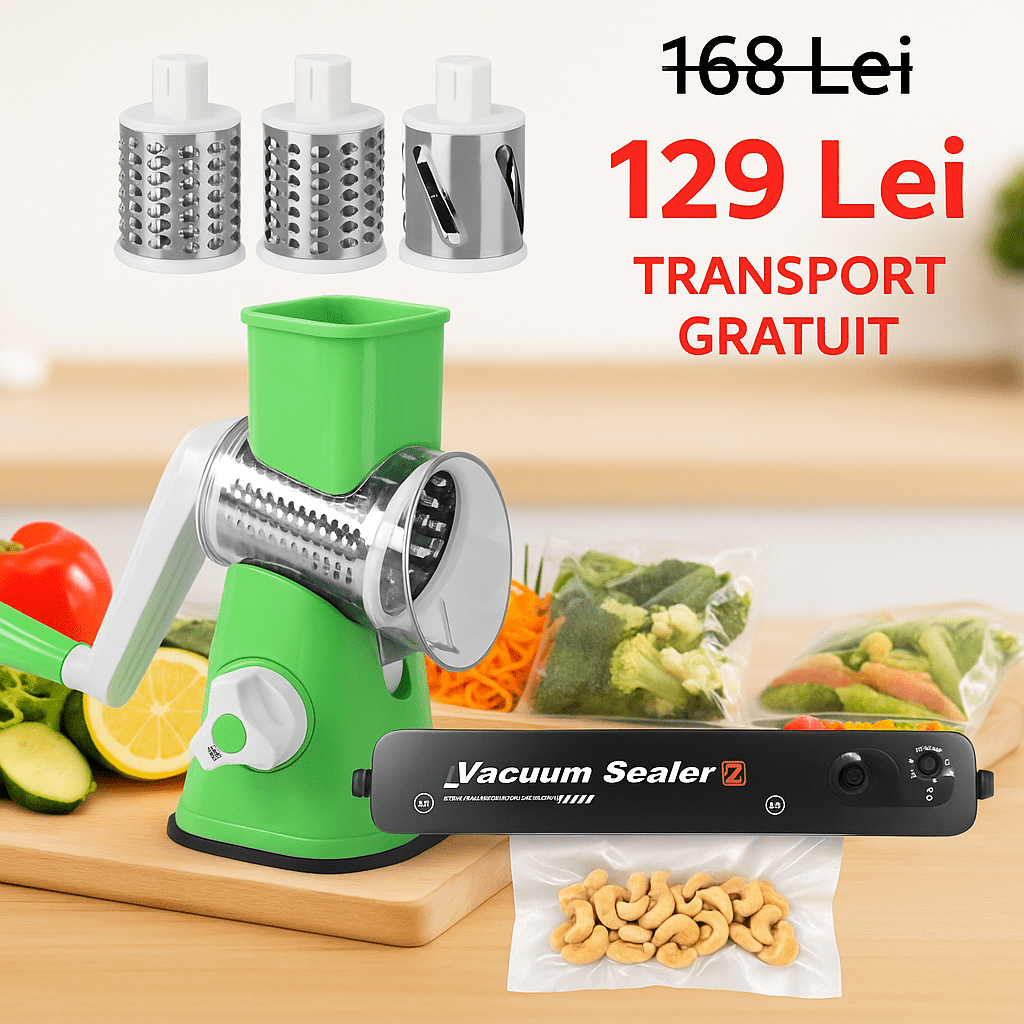 Pachet Promo: Răzătoare + Vacuum – Curățare & Păstrare Fresh - trendyo.ro