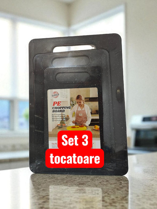 Set 3 Tocatoare din Plastic Premium – Rezistente, Igienice și Ușor de Curățat - trendyo.ro