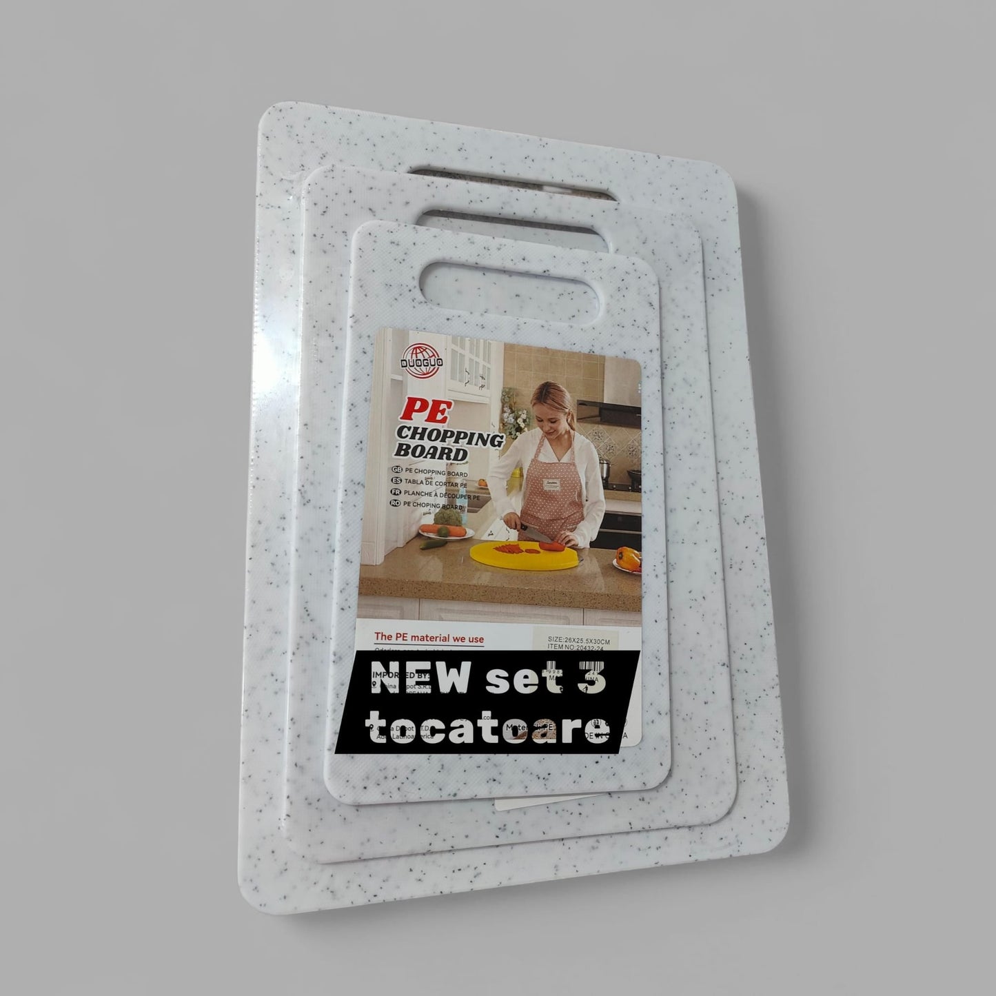 Set 3 Tocatoare din Plastic Premium – Rezistente, Igienice și Ușor de Curățat - trendyo.ro