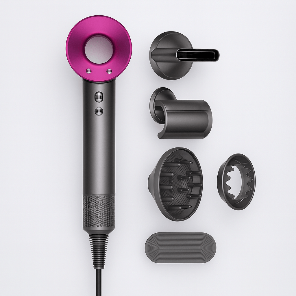 Uscator de Par cu 5 accesorii Selani Profesional, 4 Trepte de Temperatura - trendyo.ro