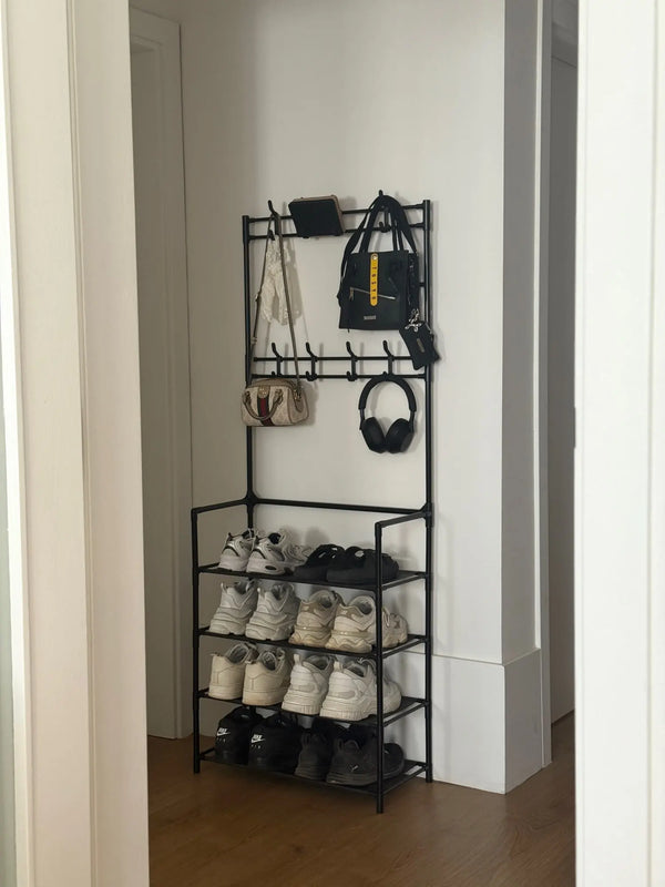 Cuier Practic cu 4 Rafturi pentru Pantofi