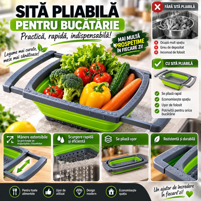 Sita pliabilă pentru bucătărie