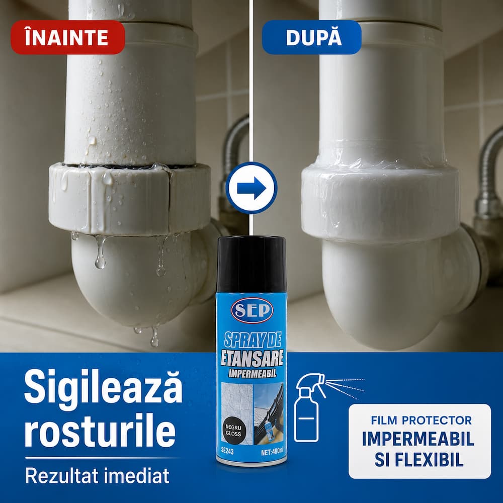 1+1 GRATIS Spray Etanșare Cauciucat