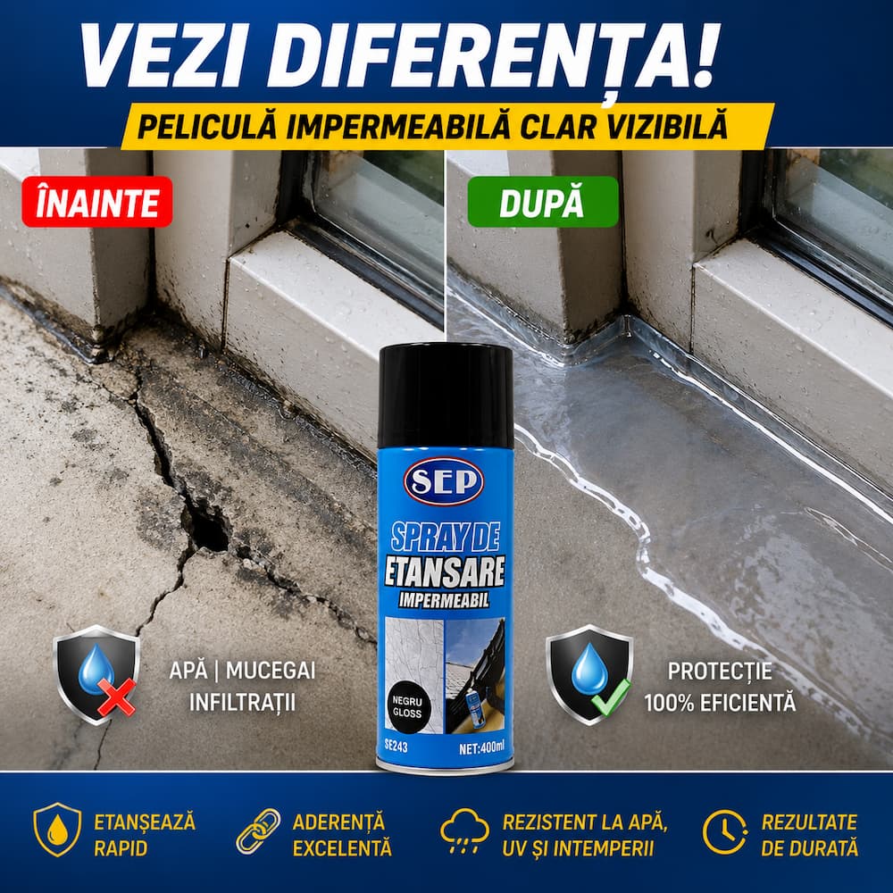 1+1 GRATIS Spray Etanșare Cauciucat