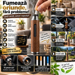 Scrumiera Portabila Auto/spatii inchise Din Lemn