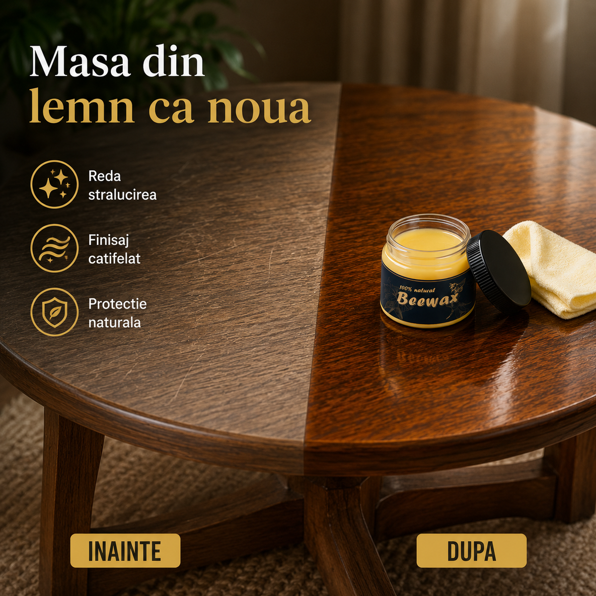 Ceară Lemn Albine Natură Pură
