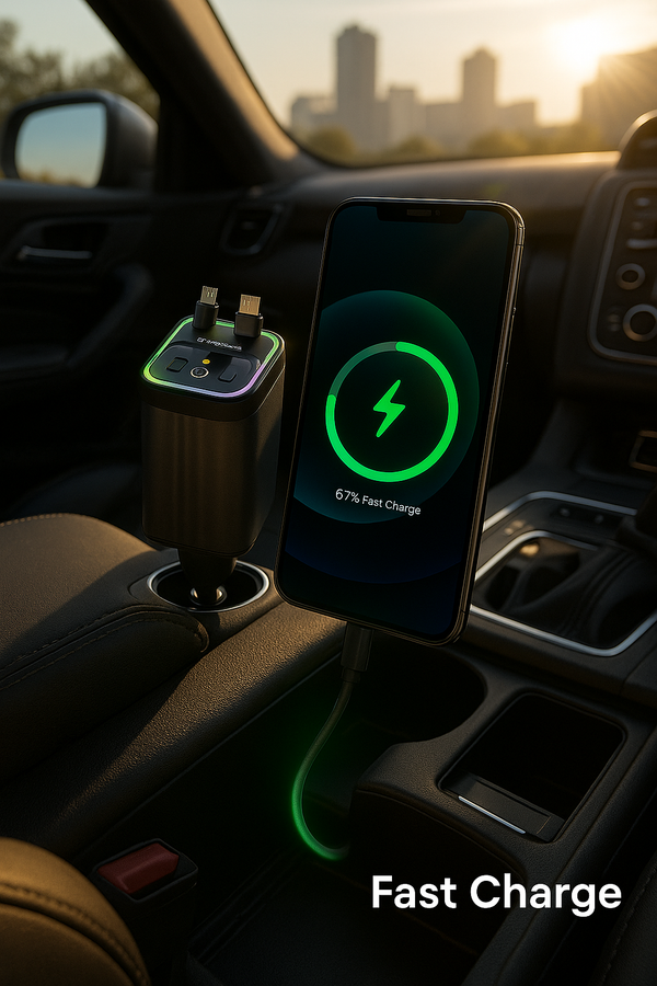 Încărcător Auto Magic cu Lumină