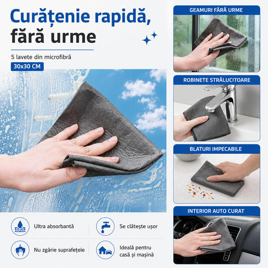Laveta LAVORA Microfibră Curățare Universală