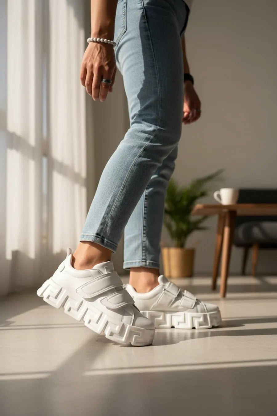 Adidasi barbati VSC Greca albi, cu arici 092 T2 - 4 - trendyo.ro