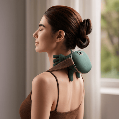 Aparat masaj electric 4D cu incalzire cervical - spate - picioare - trendyo.ro