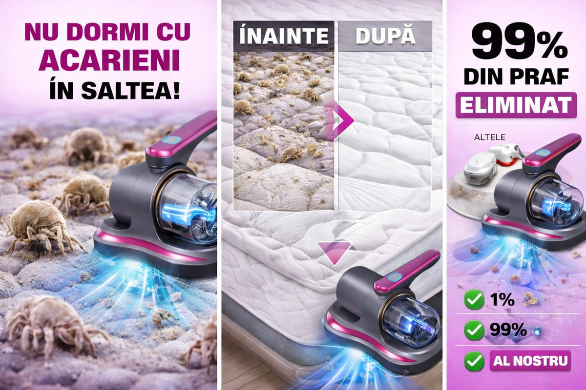 Aspirator Portabil Anti - Acarieni pentru Saltele si canapele - trendyo.ro