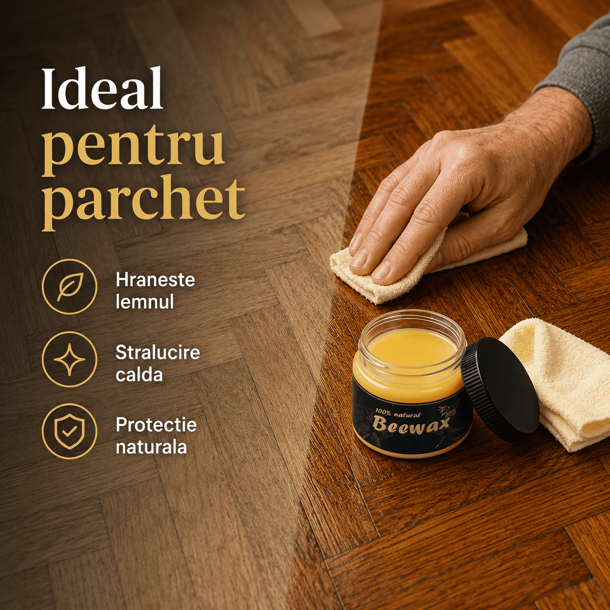 Ceară Lemn Albine Natură Pură - trendyo.ro