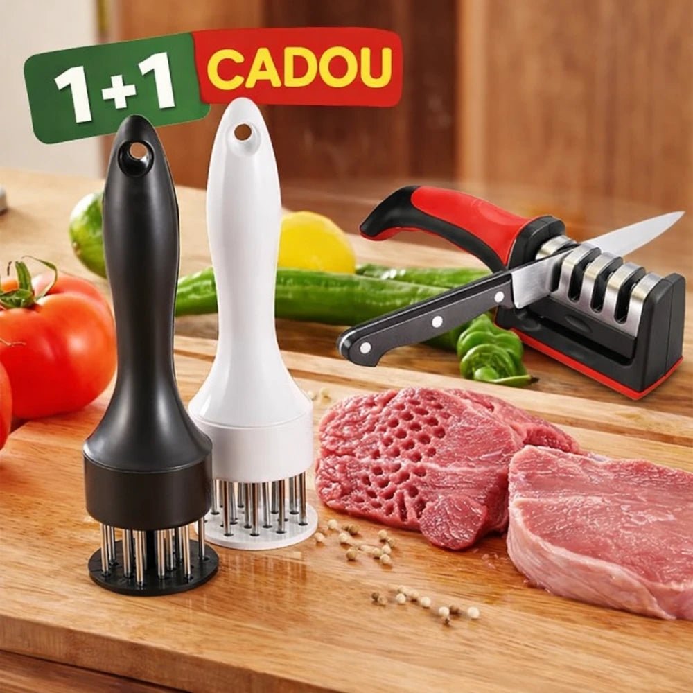 Ciocan Frăgezire Carne Pro Domestic+Ascutitor cutite - trendyo.ro