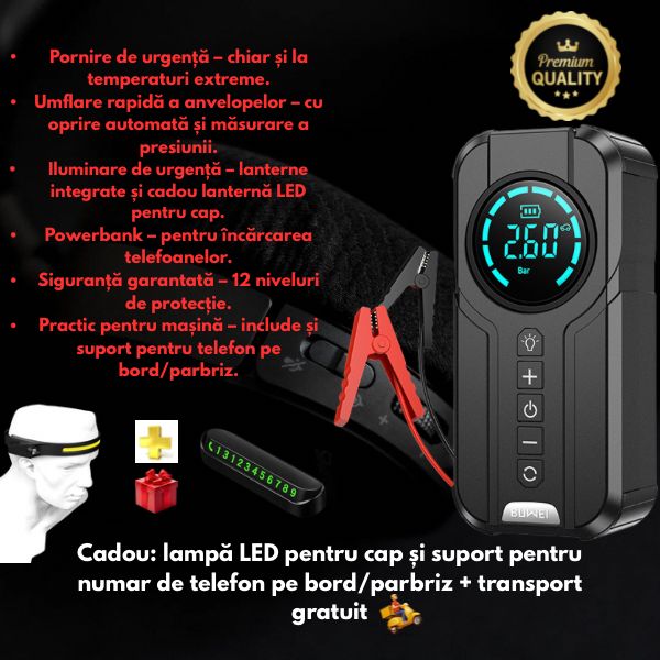 Compresor de Aer Portabil Multifuncțional - trendyo.ro
