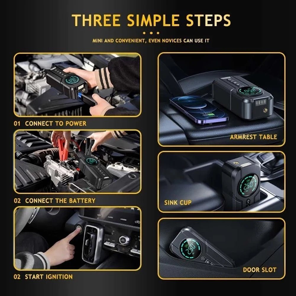 Compresor de Aer Portabil Multifuncțional - trendyo.ro