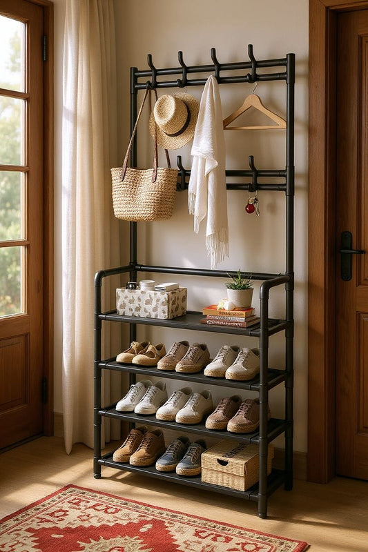 Cuier Practic cu 4 Rafturi pentru Pantofi - trendyo.ro