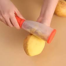 Curatator Legume si Fructe Multifunctional cu Rezervor , Lama din Otel Inoxidabil, Eficient si Igienic, rosu - trendyo.ro