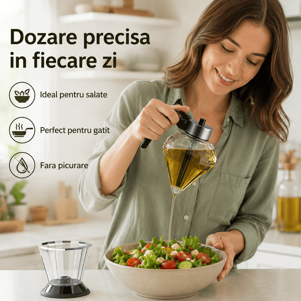 Dozator Universal Diamant Elegant Sticlă - trendyo.ro