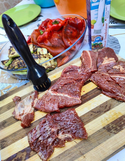 Fragezitor carne cu tije de inox 1+1 GRATUIT SI ASCUTITOR CADOU - trendyo.ro