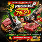 Fragezitor carne cu tije de inox 1+1 GRATUIT SI ASCUTITOR CADOU - trendyo.ro