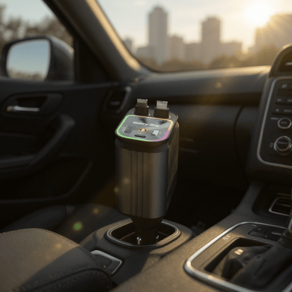 Încărcător Auto Magic 4 in 1 cu Lumină - trendyo.ro