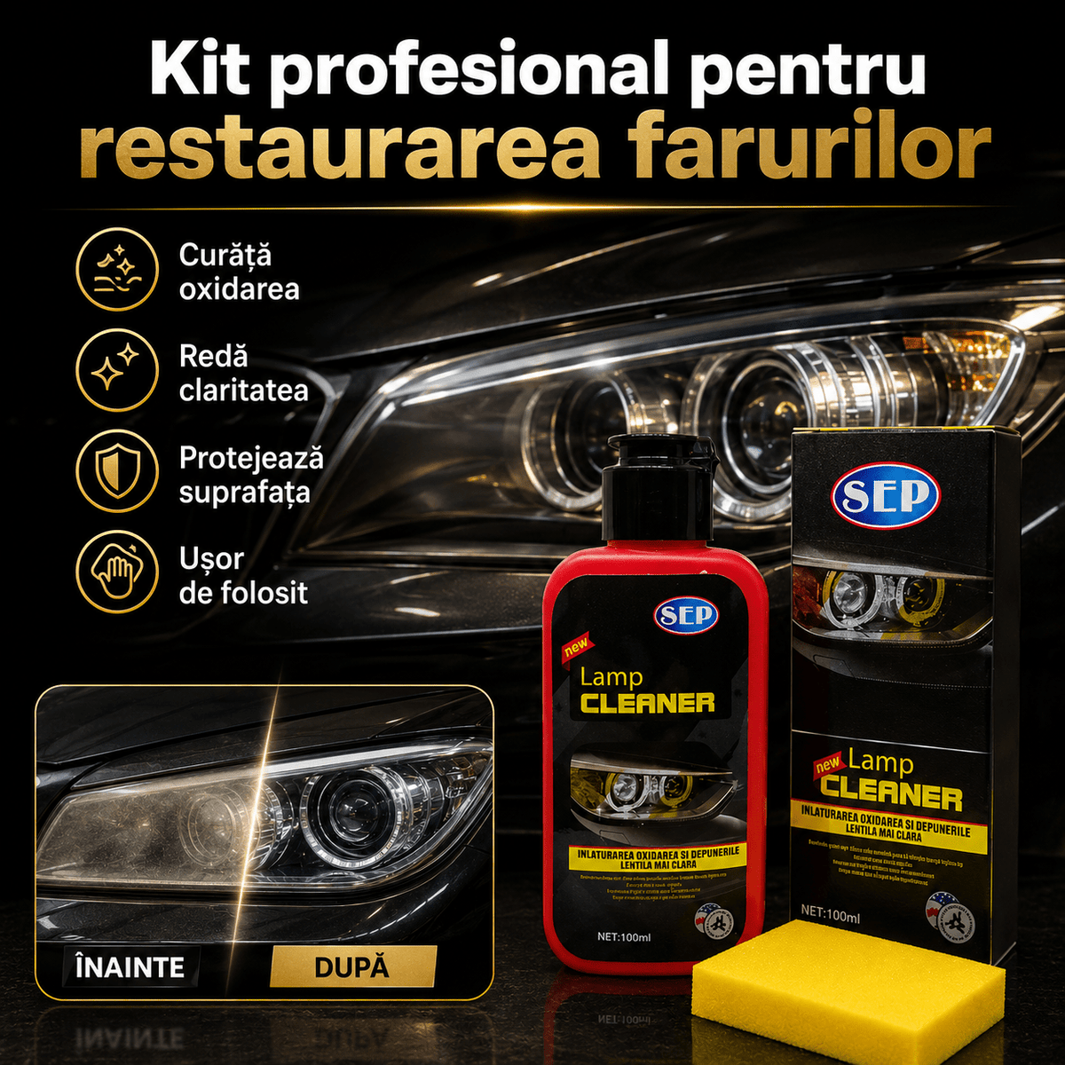 Kit Restaurare Faruri Auto - trendyo.ro