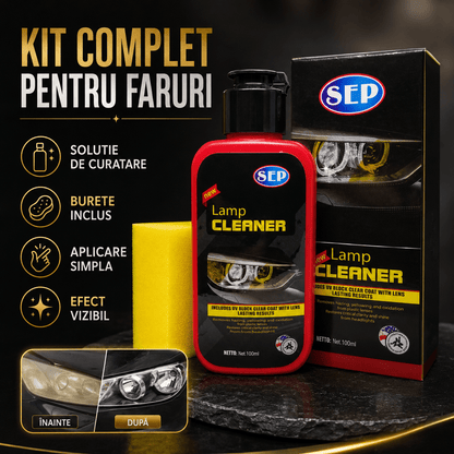 Kit Restaurare Faruri Auto - Reda Claritatea in 5 Minute - trendyo.ro