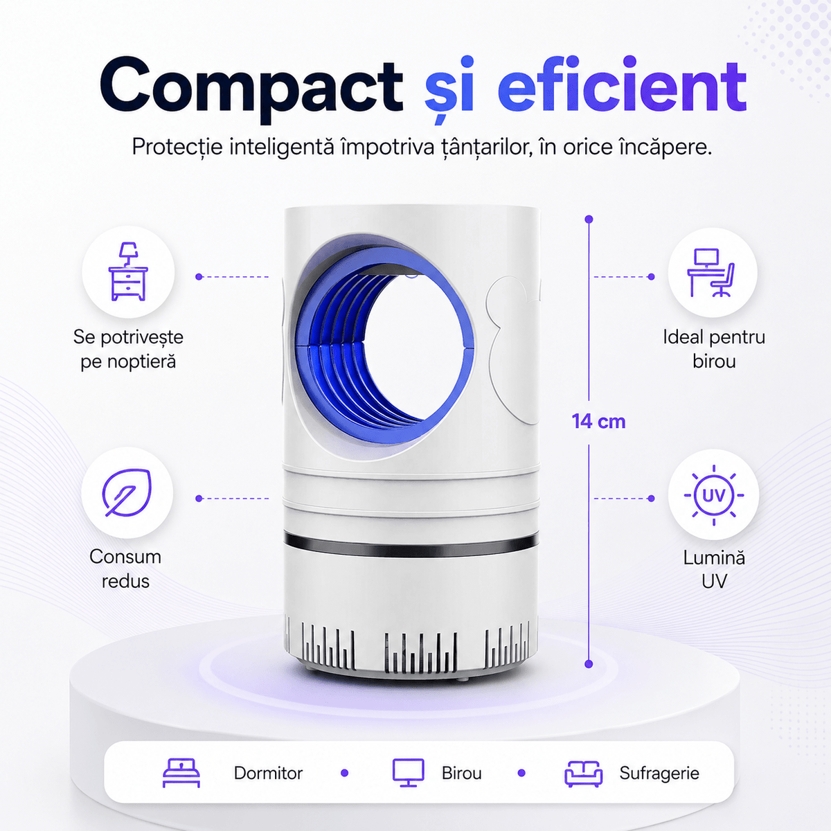 Lampă Electrica Insecte LED - UV - trendyo.ro
