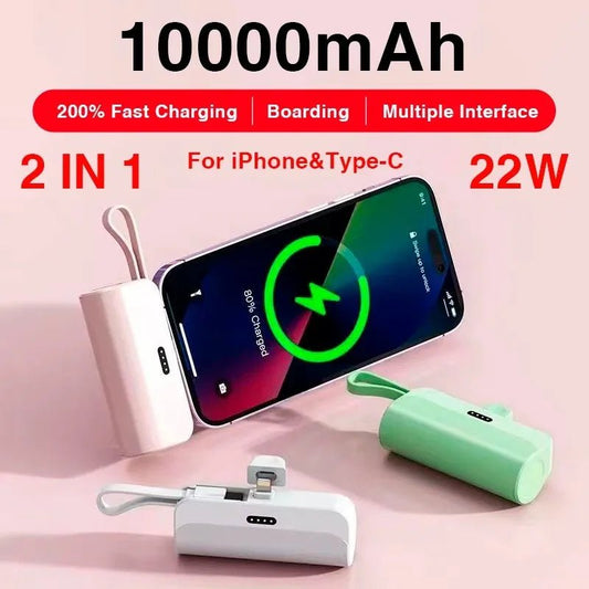 PowerBank Mini Portabil Încărcare Rapidă 10000mAh - trendyo.ro