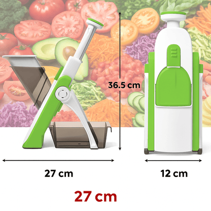 Razatoare/tocator legume si fructe manuala,pliabila,mandolina 4 functii culoare verde si alb - trendyo.ro