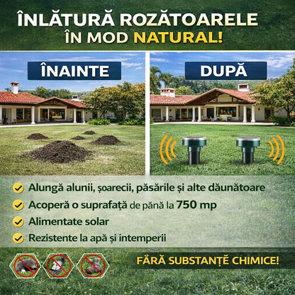 Repelent Solar Ultrasonic Grădină - trendyo.ro