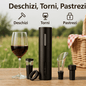 Set Electric Deschizător de Vin 4 în 1 – Cu Accesorii Premium, Reîncărcabil USB, 149 Lei - trendyo.ro