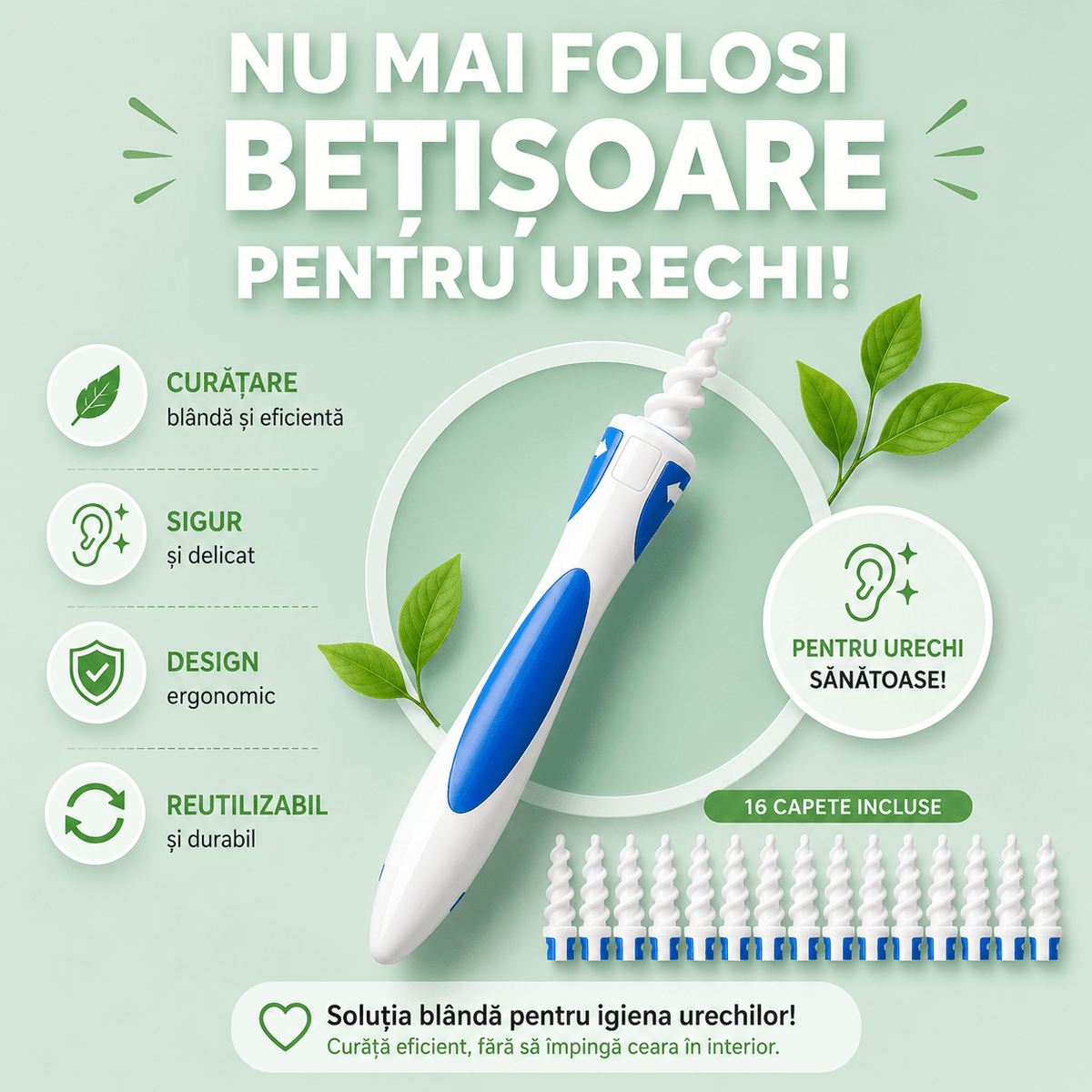 SpiralClean Curăță Urechi Rapid - trendyo.ro