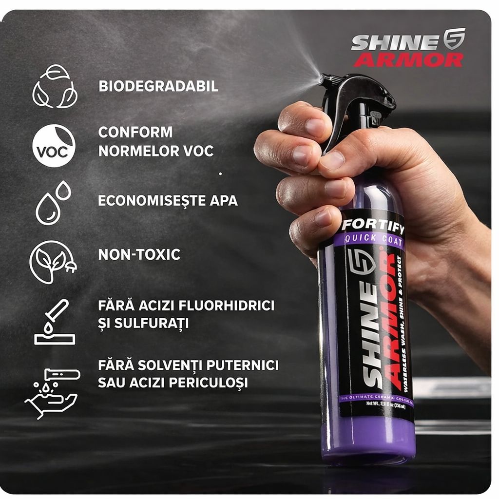 Spray Protecție Stralucire Rapidă Auto Ceramică - trendyo.ro