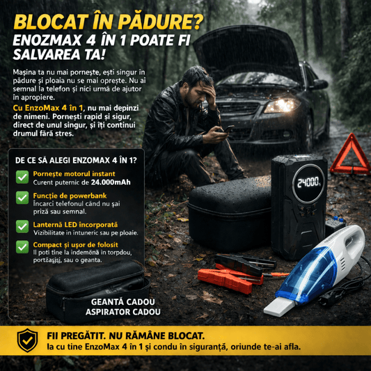 Starter si Compresor auto multifuncțional 4in1 - trendyo.ro