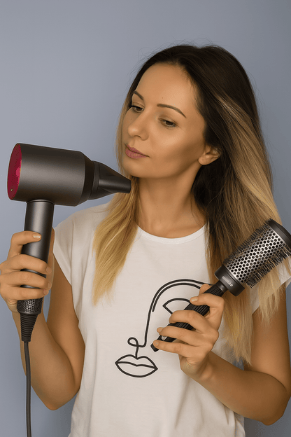 Uscator de Par cu 5 accesorii Selani Profesional, 4 Trepte de Temperatura - trendyo.ro